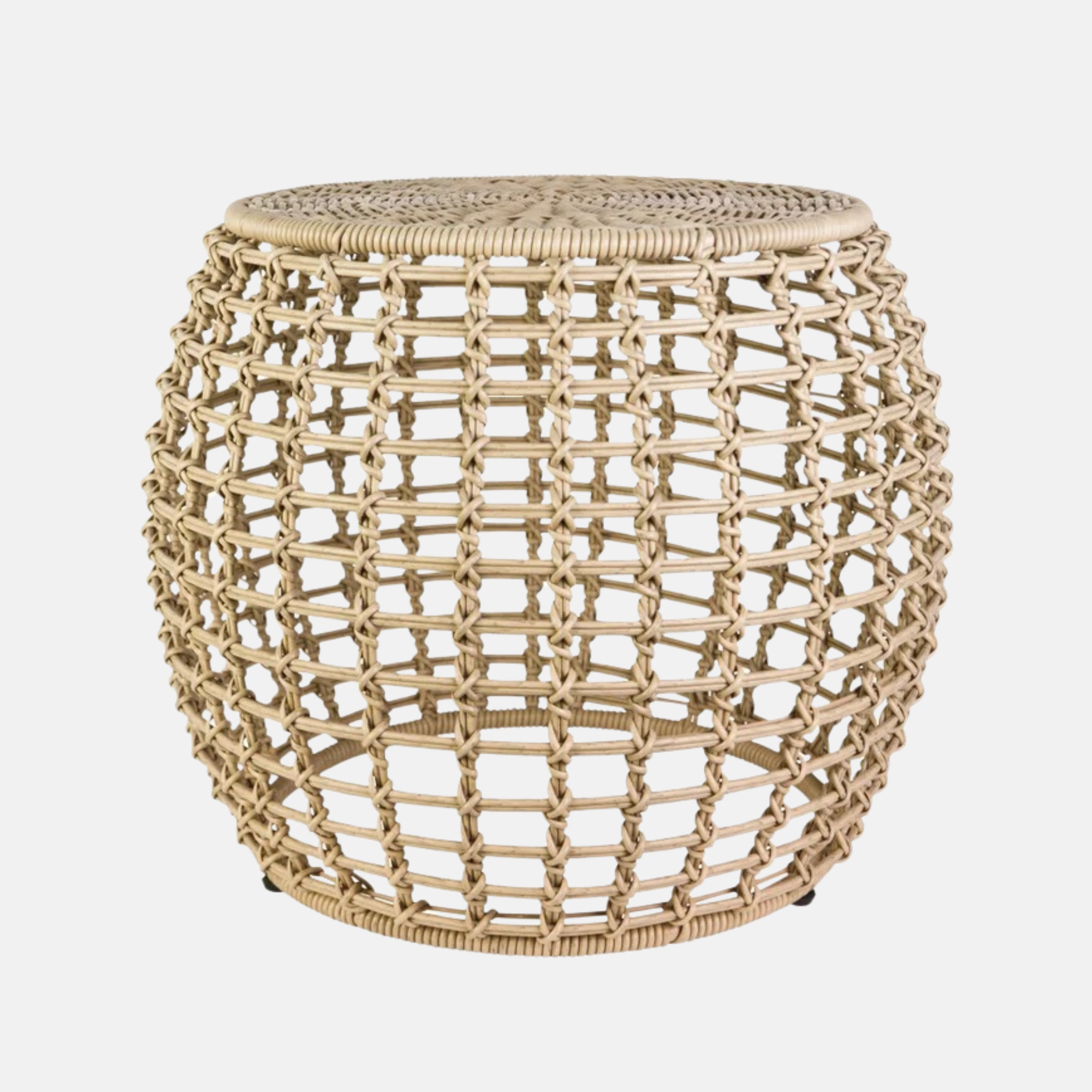 Check Outdoor Rattan Side Table - Light Natural