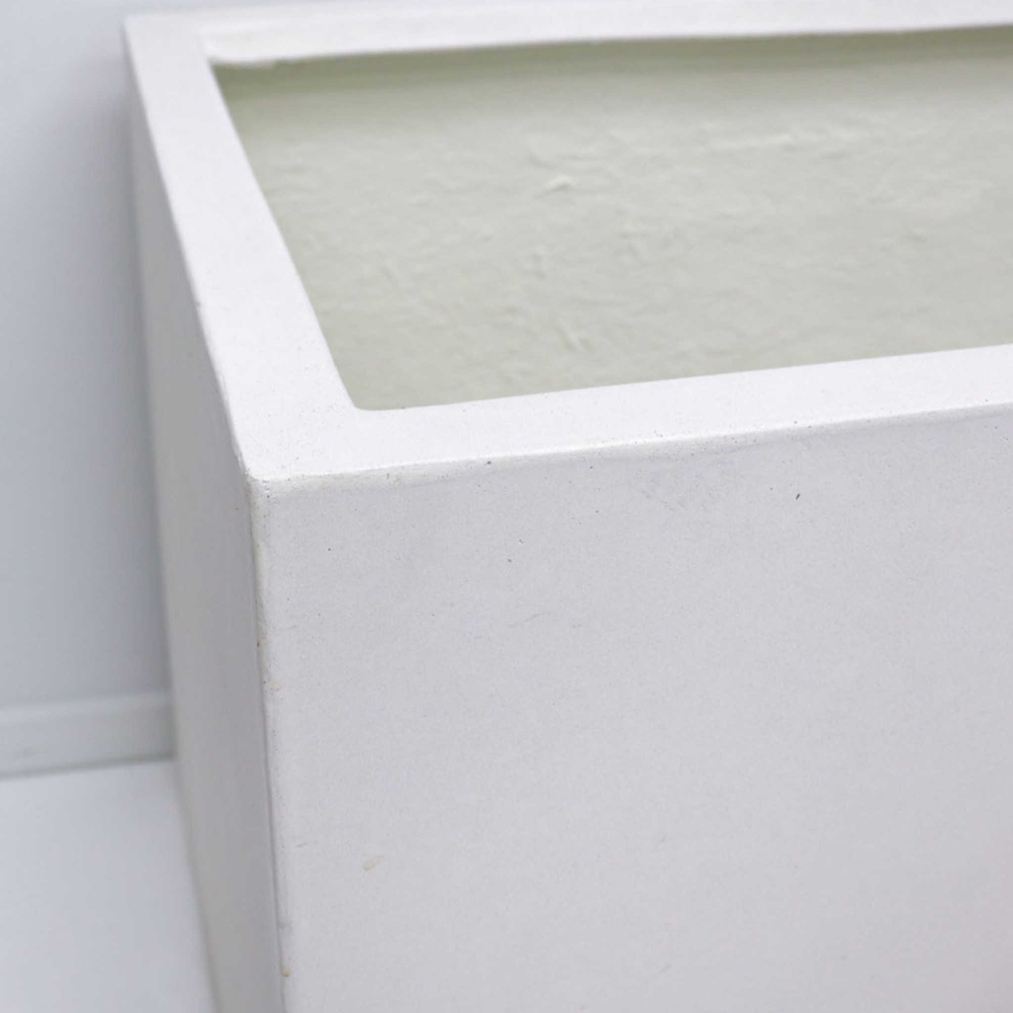 Waihou Planter - White Cement