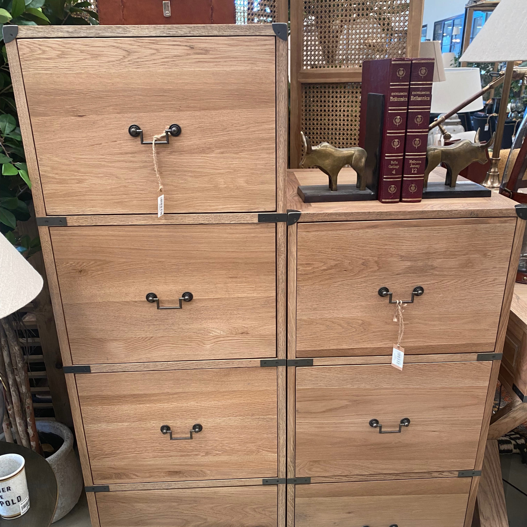 Campaign 4 Drawer/Filing  Cabinet - Oak