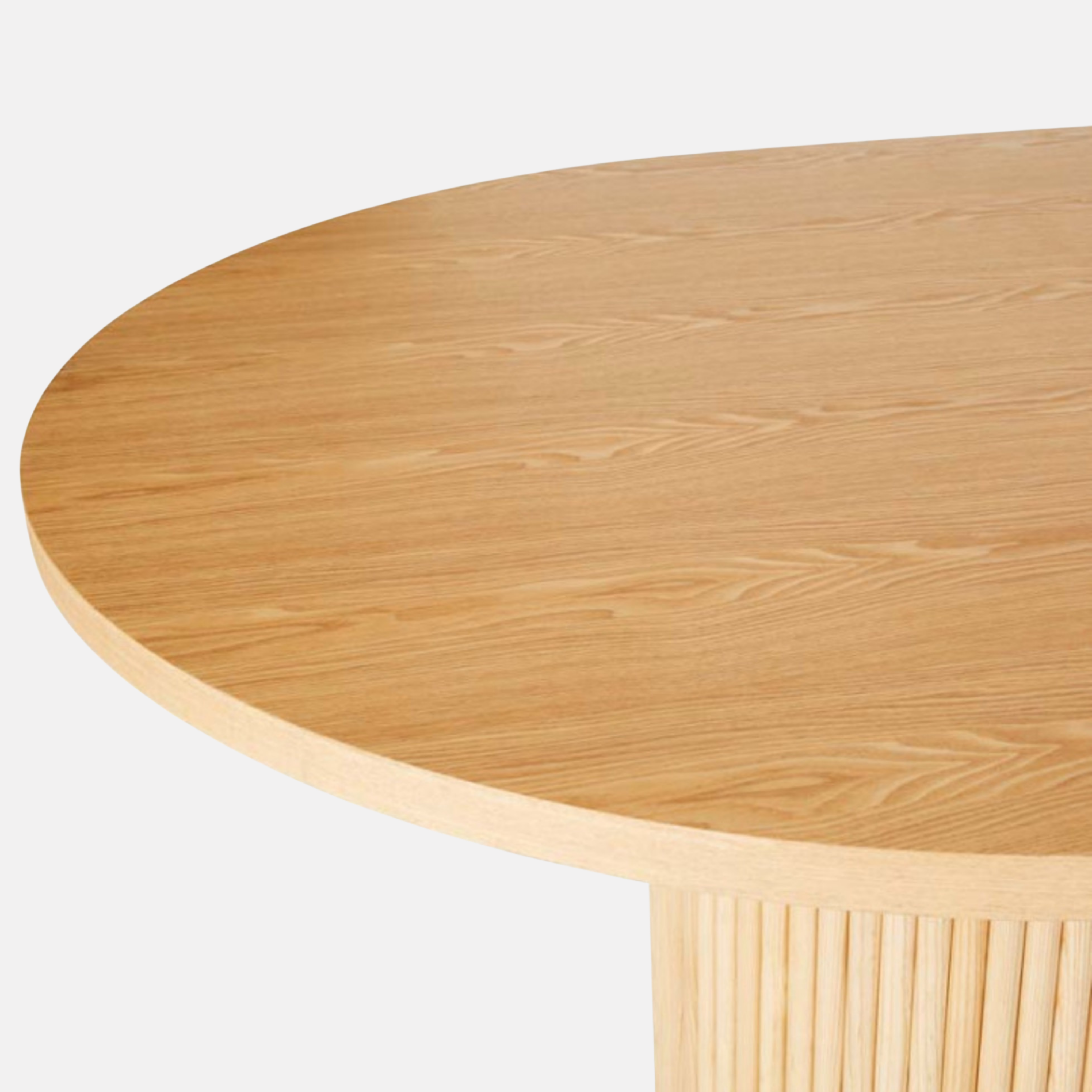 Benjamin Ripple Oval Dining Table - Natural Ash
