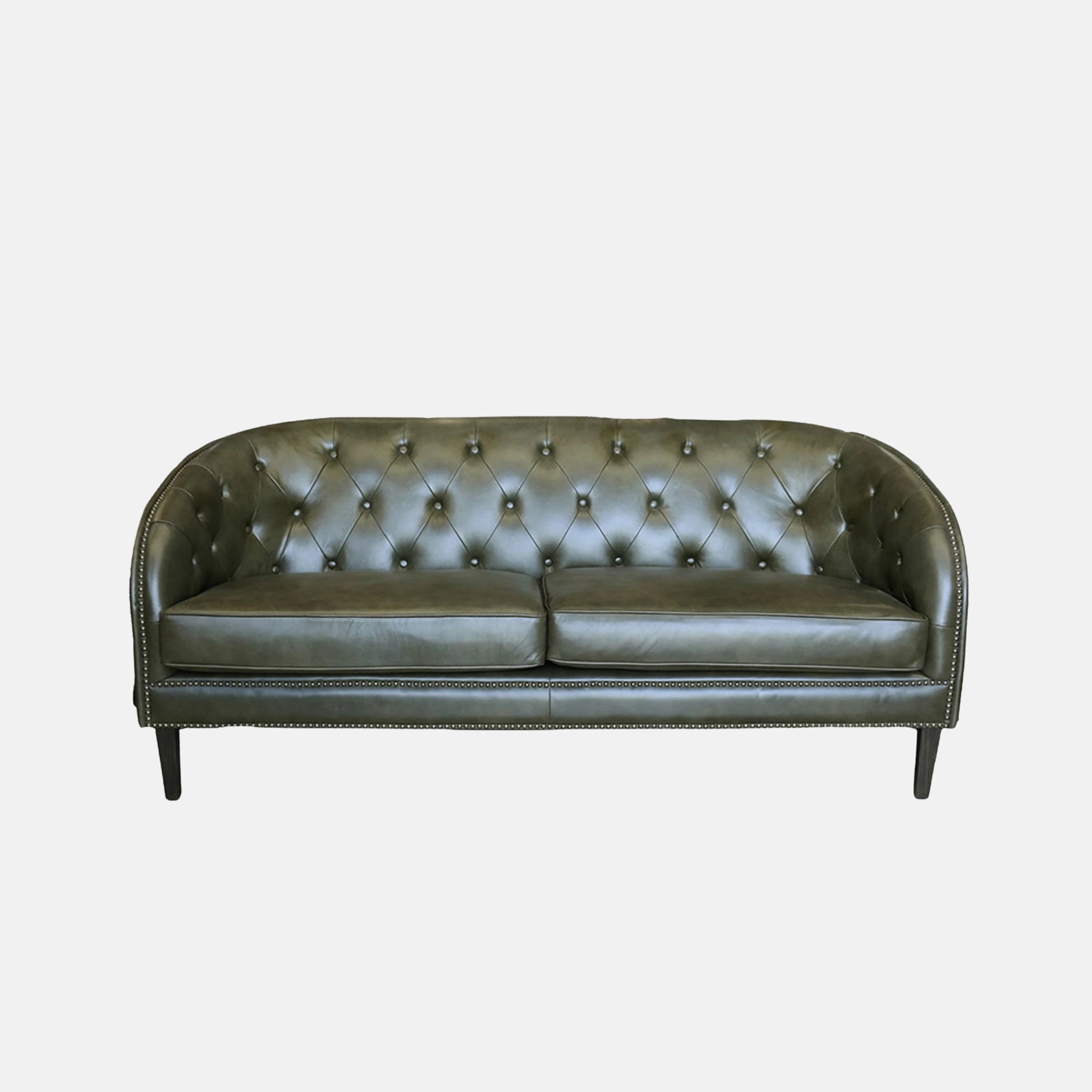 Cambridge Leather Sofa - Green