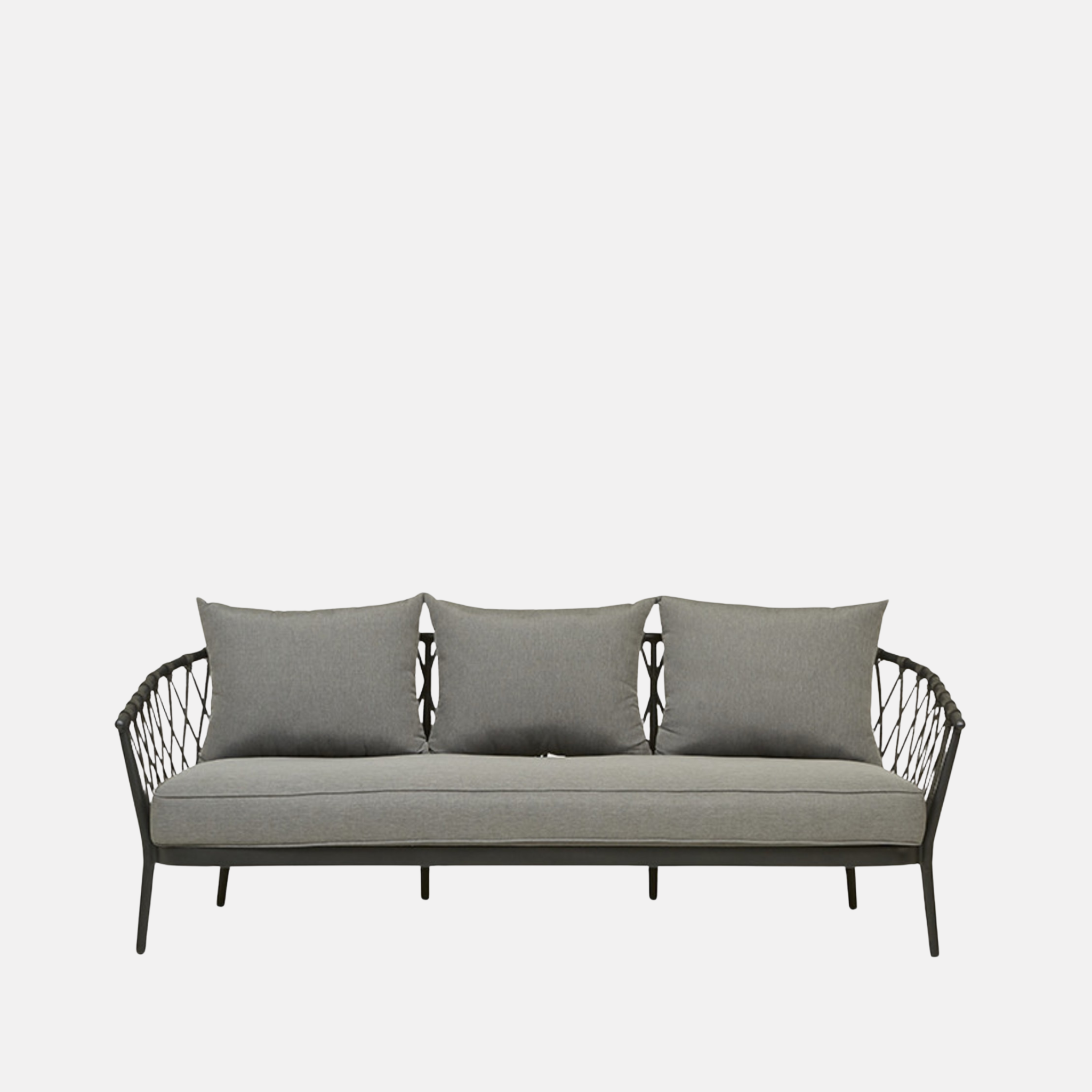 Maui Outdoor 3 Seater Sofa - Charcoal