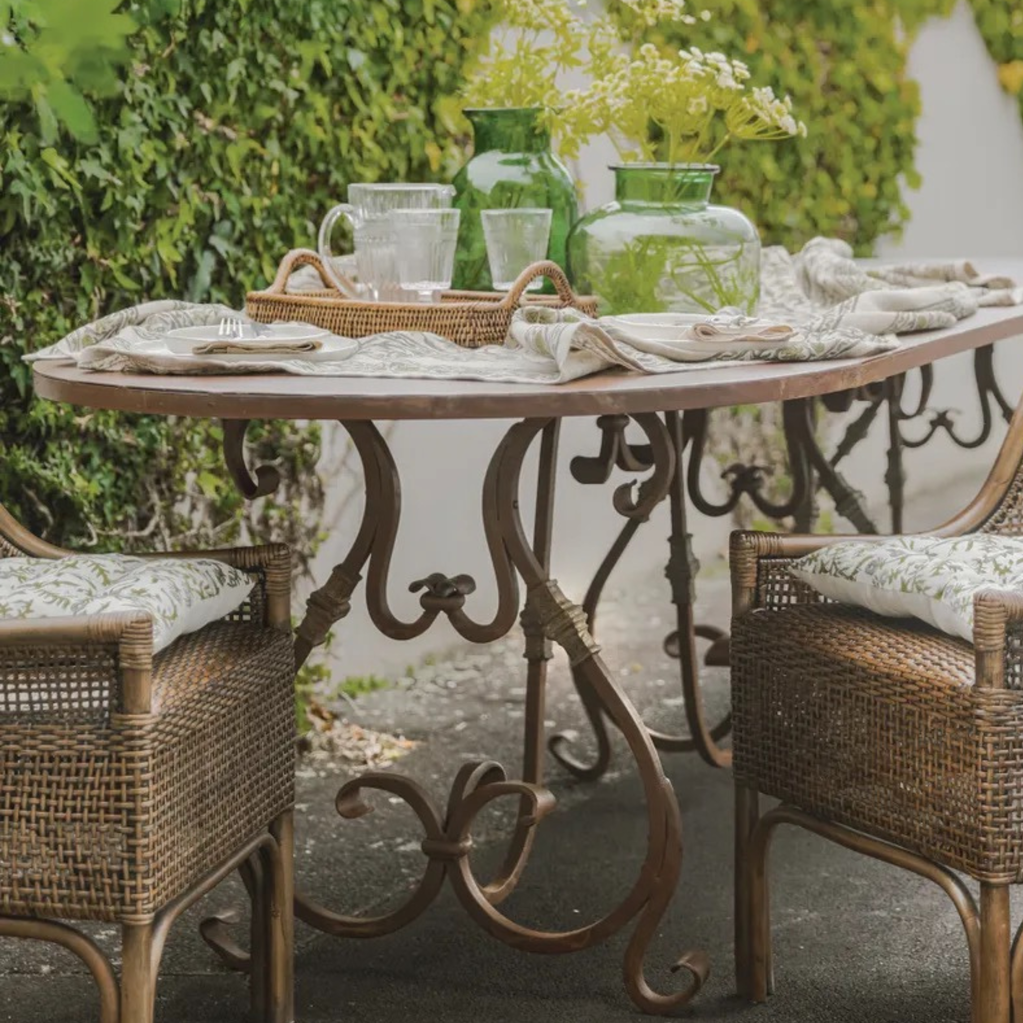 Palisaide Wrought Iron Dining Table