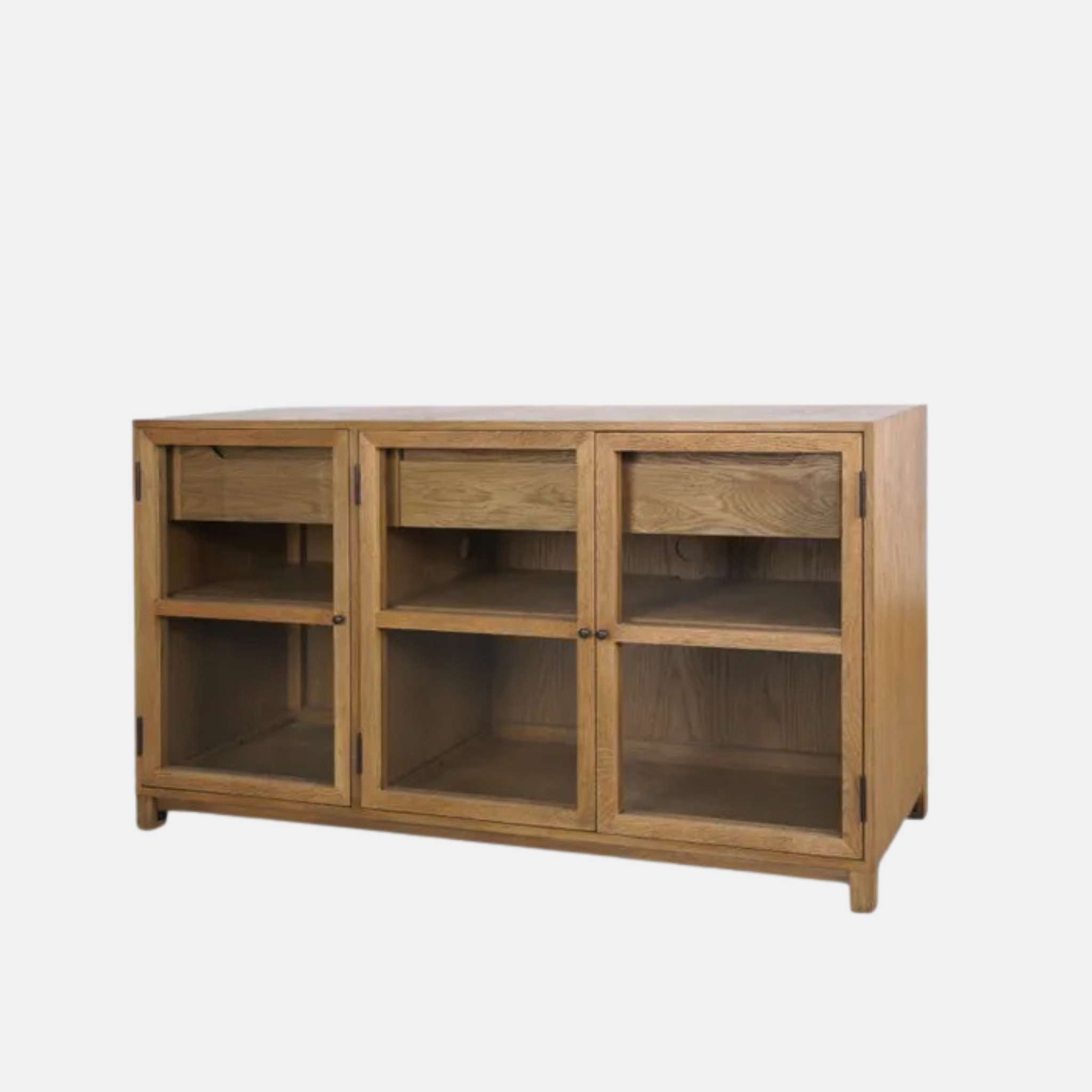 Baxter Glass and Oak Sideboard