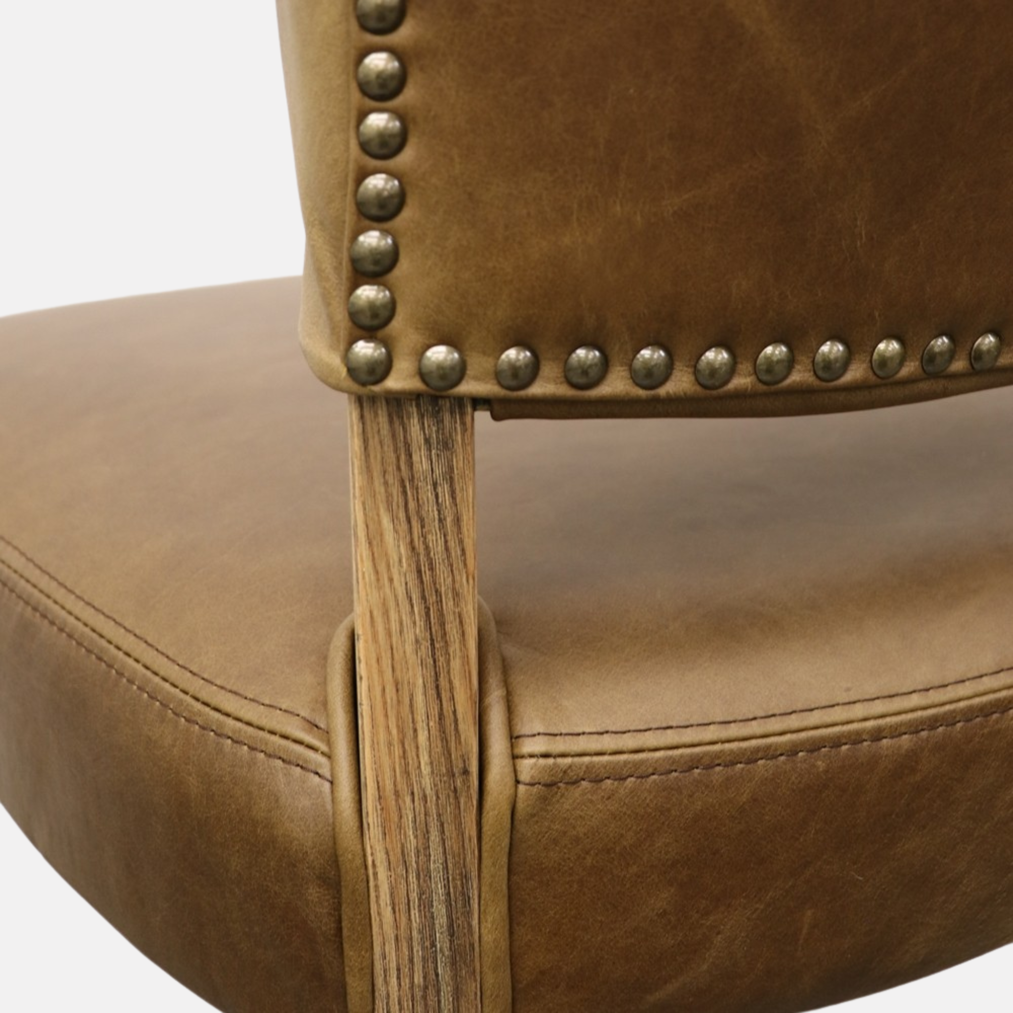 Crane Dining Chair - Brown Leather
