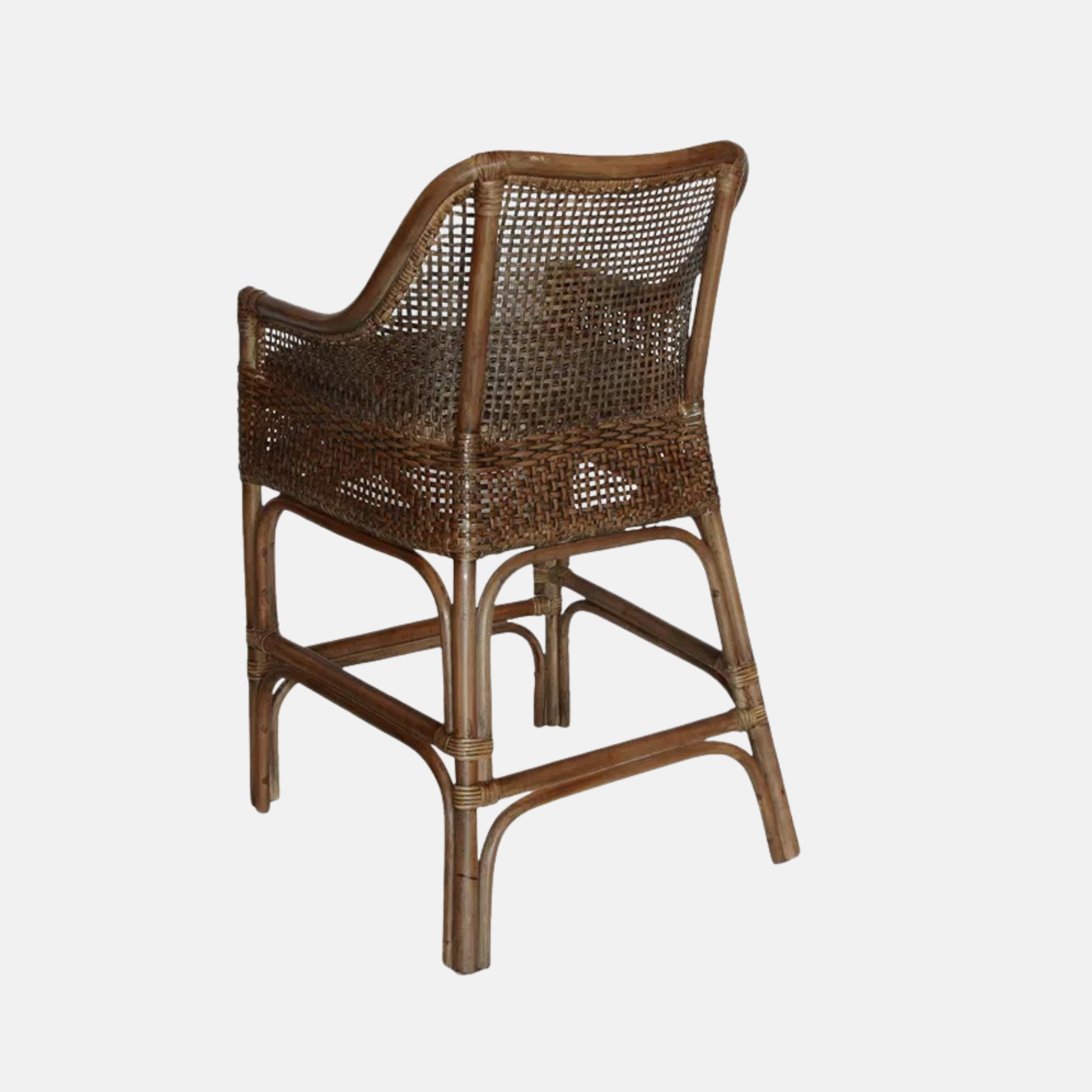 Albany Rattan Barstool - Brown