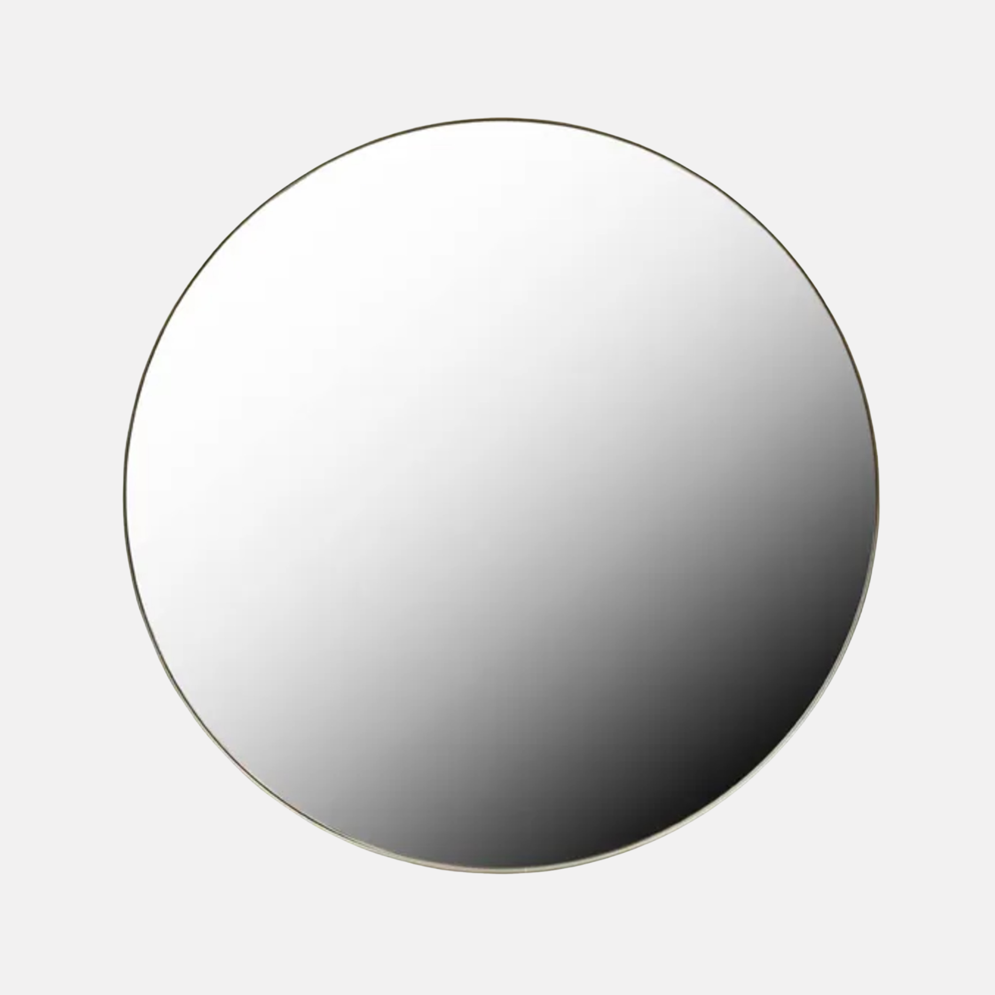 Ellie Round Iron Mirror - Black