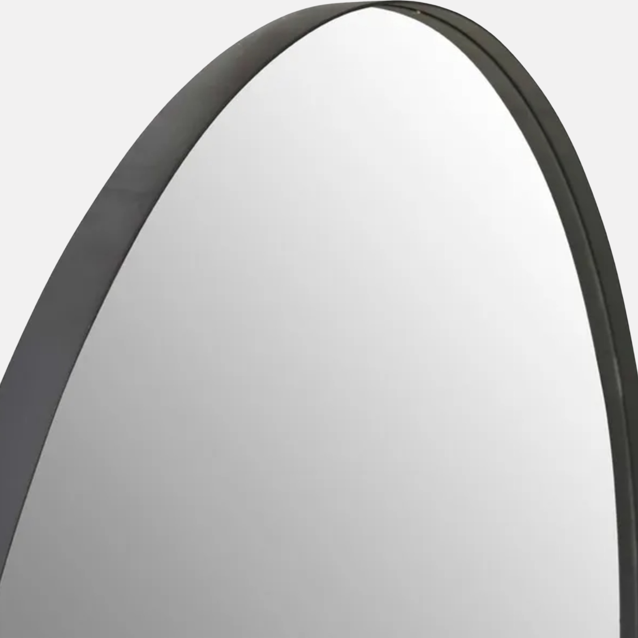 Ellie Round Iron Mirror - Black