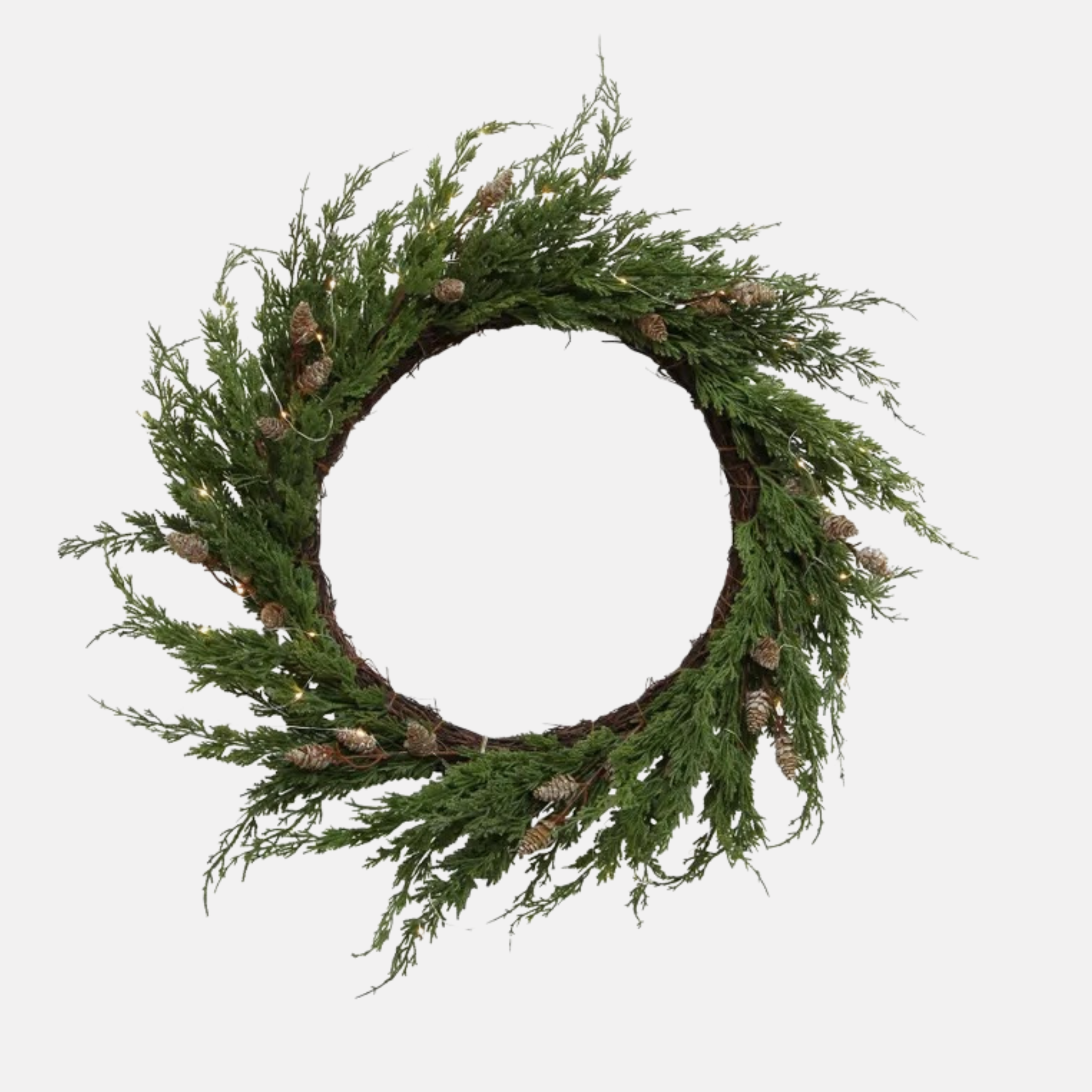 Cedar & Pinecone Wreath