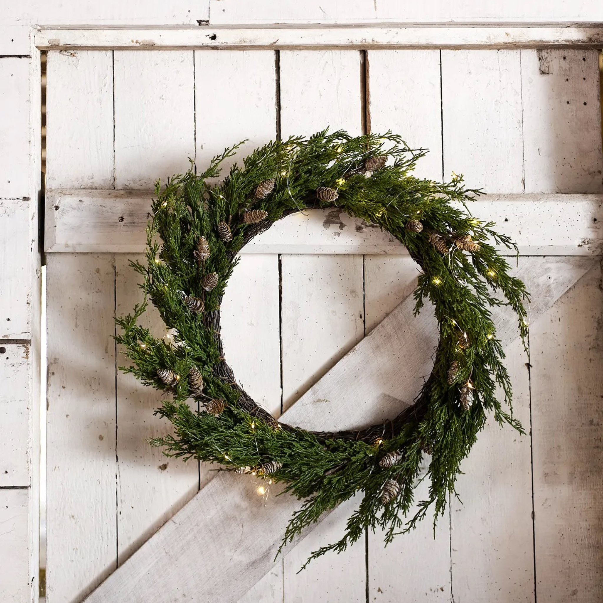 Cedar & Pinecone Wreath