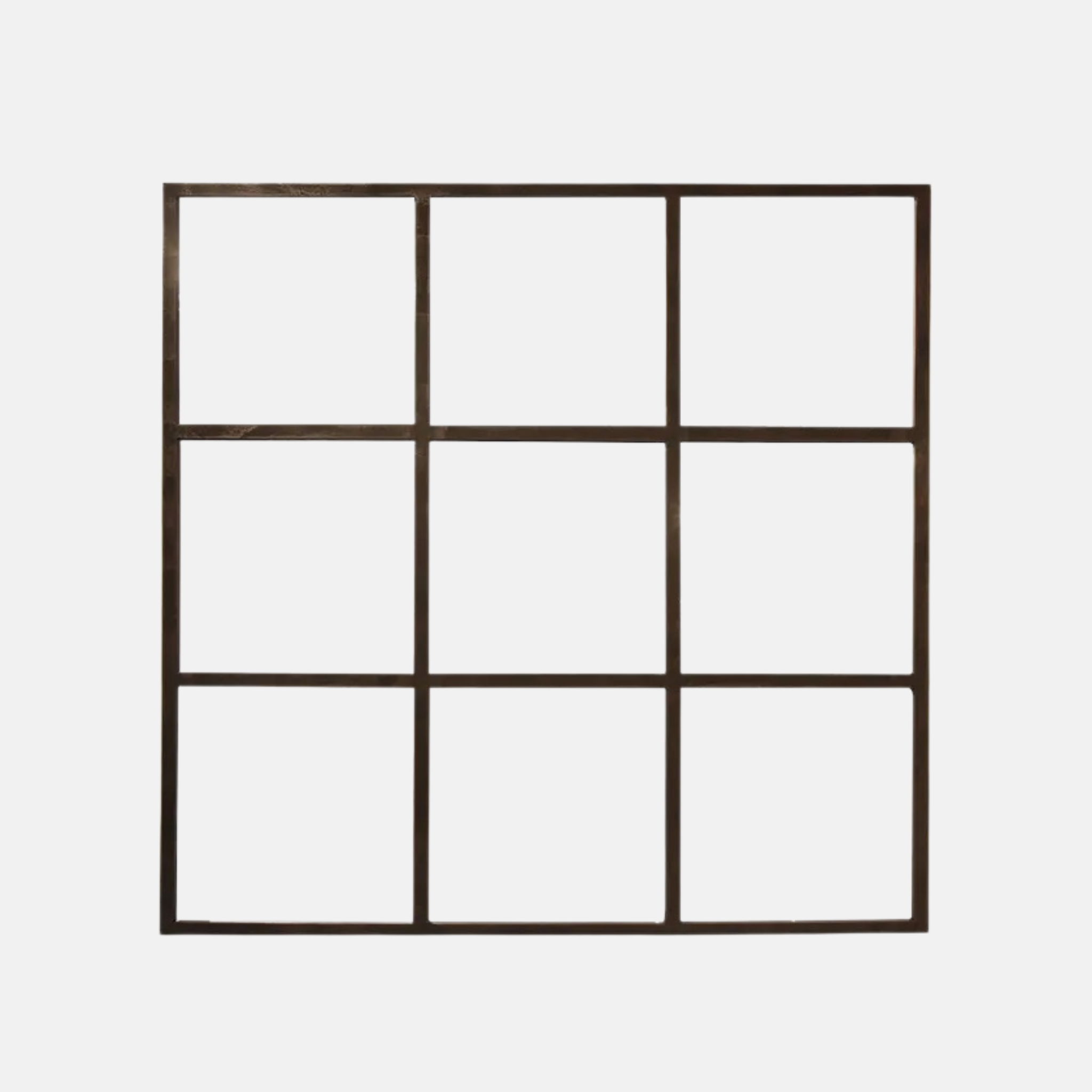 Square Iron Grid Mirror