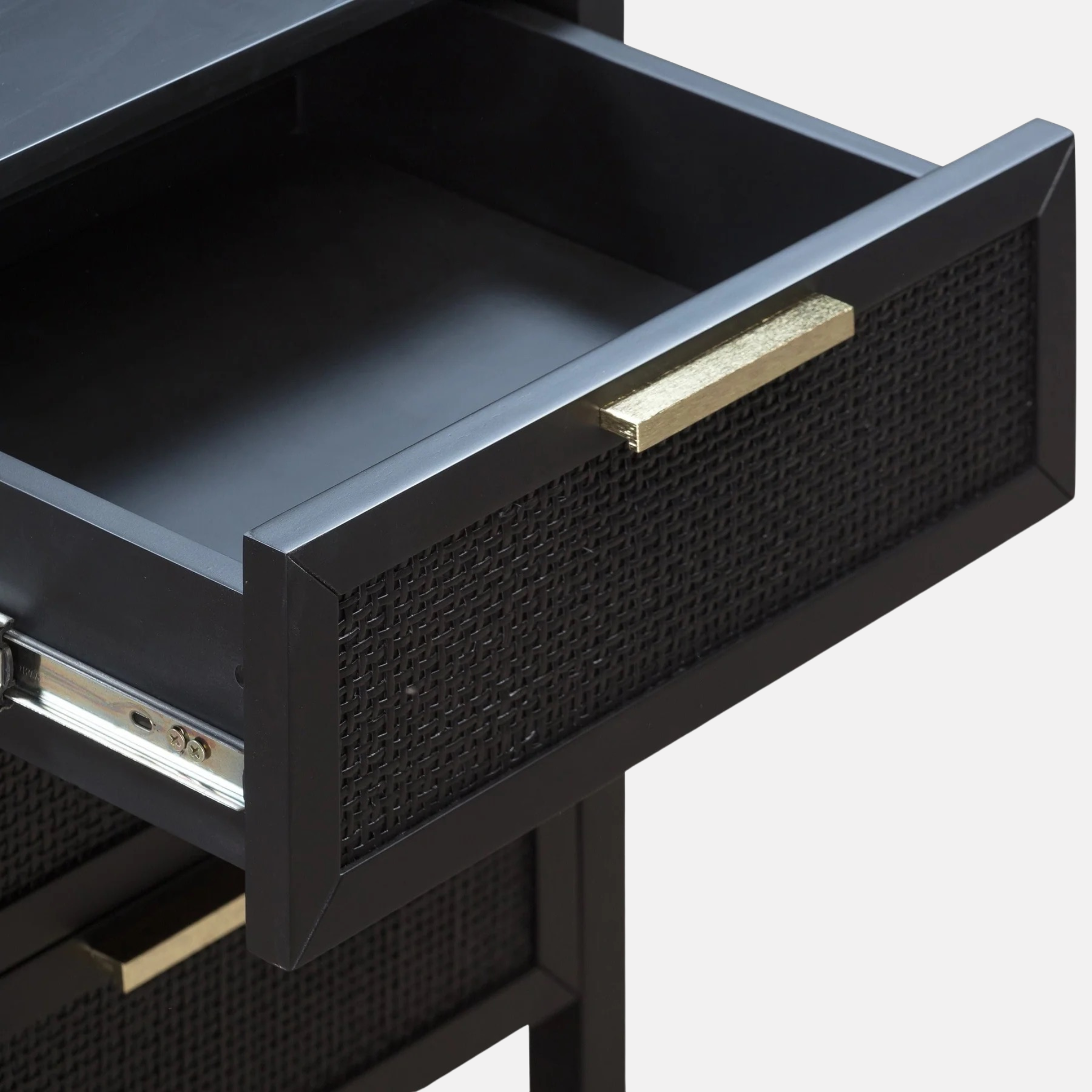 Stamford 3 Drawer Bedside - Black