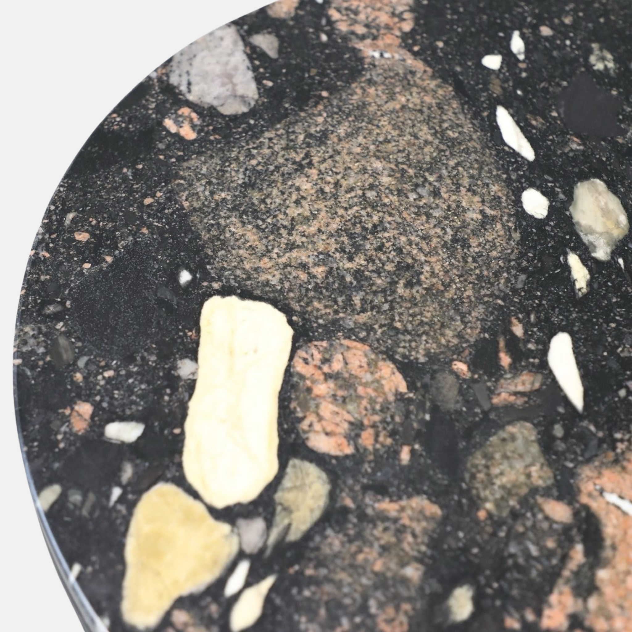 Monaco Marble Nest Side Tables - Pebble