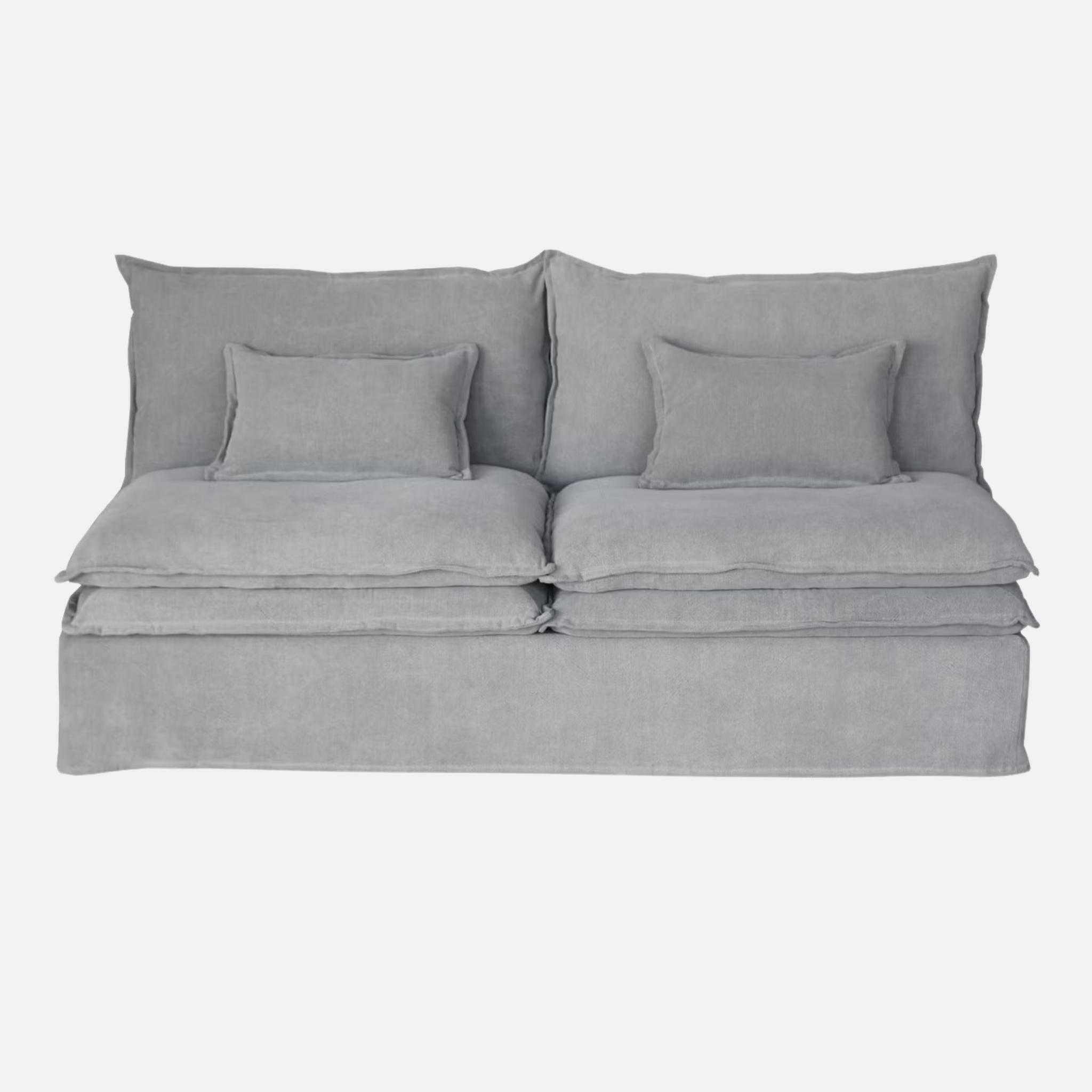Malta 2 Seater Sofa No Arms - Grey