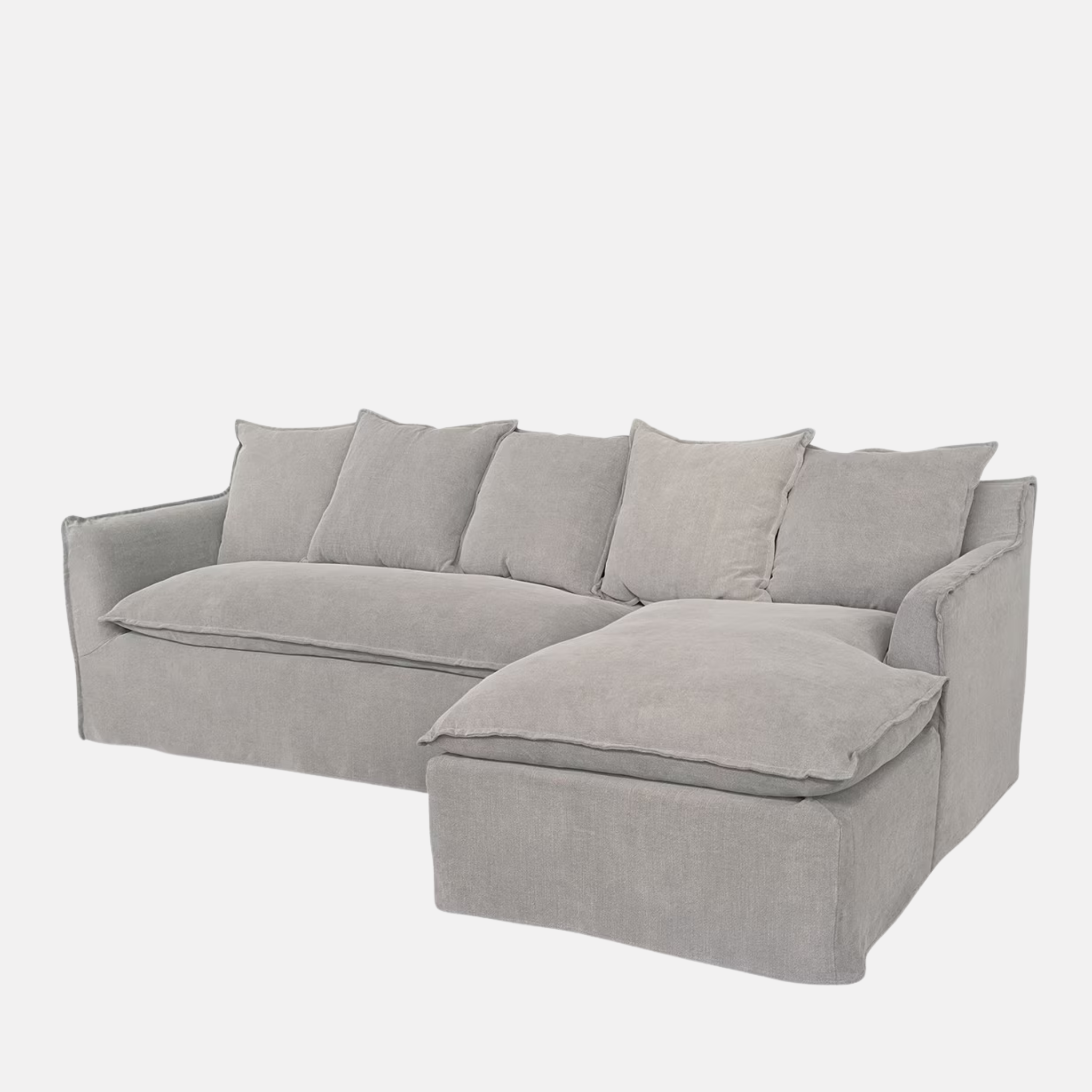 Miro Chaise Sofa LH and RH - Grey Linen
