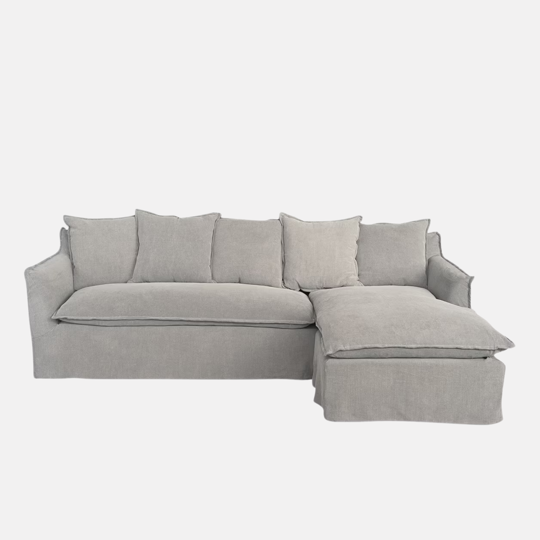 Miro Chaise Sofa LH and RH - Grey Linen
