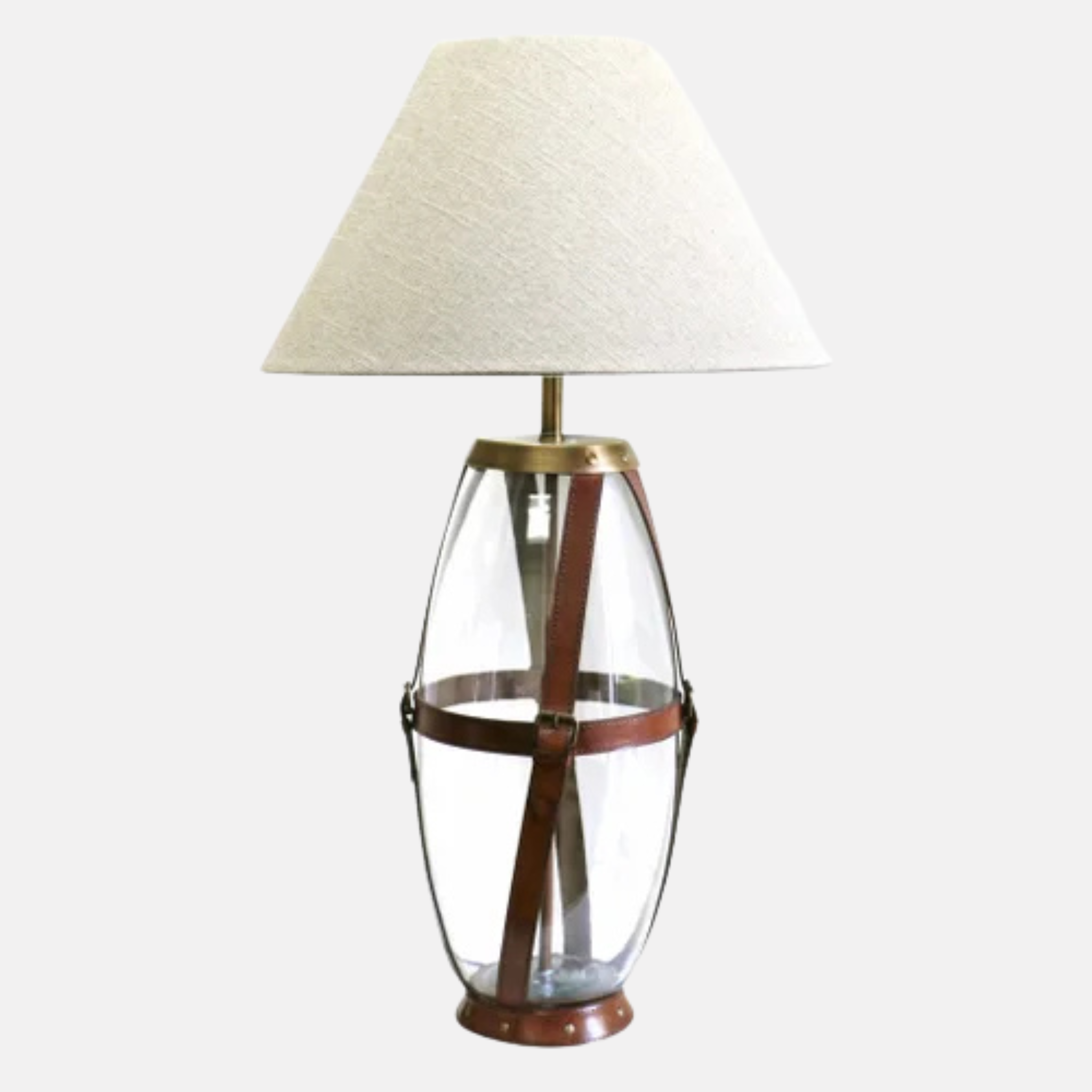 Leather Strapped Lamp