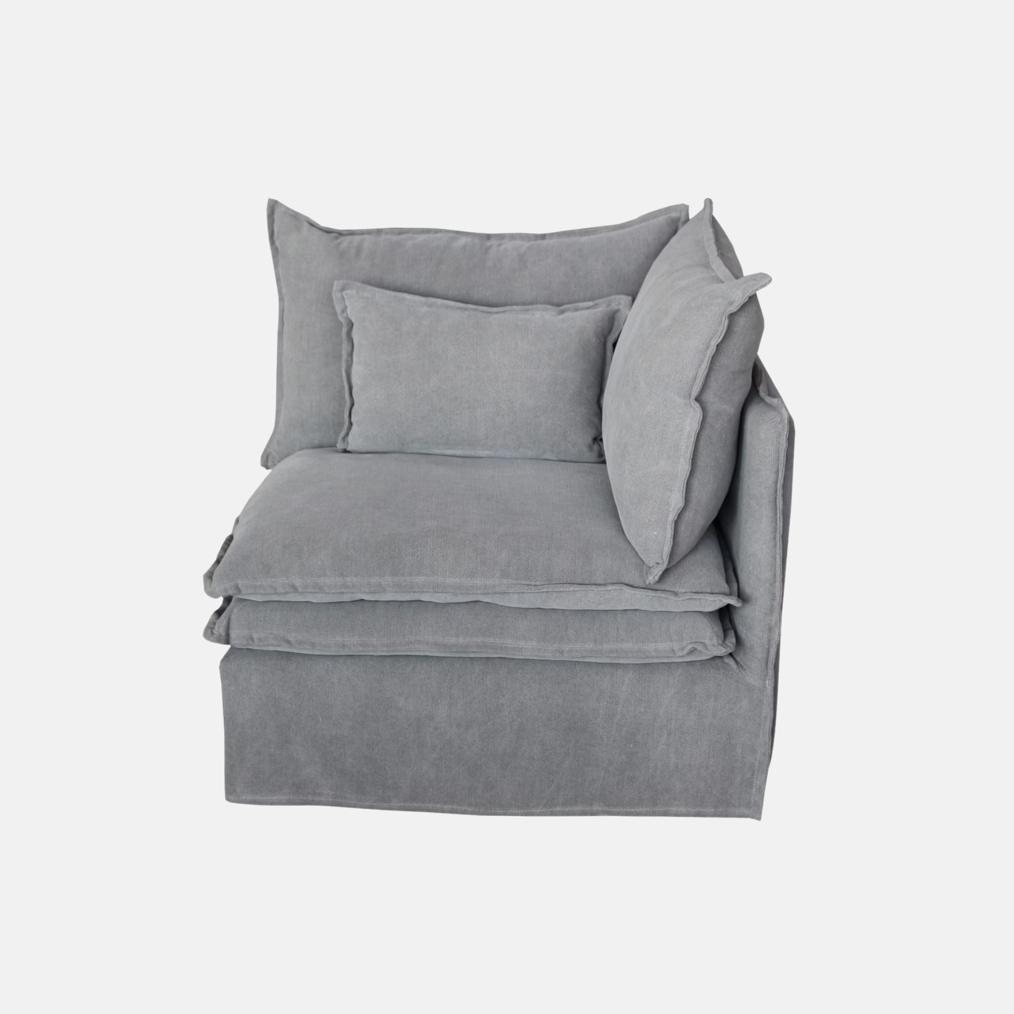 Malta RH Sofa Corner Seat - Grey