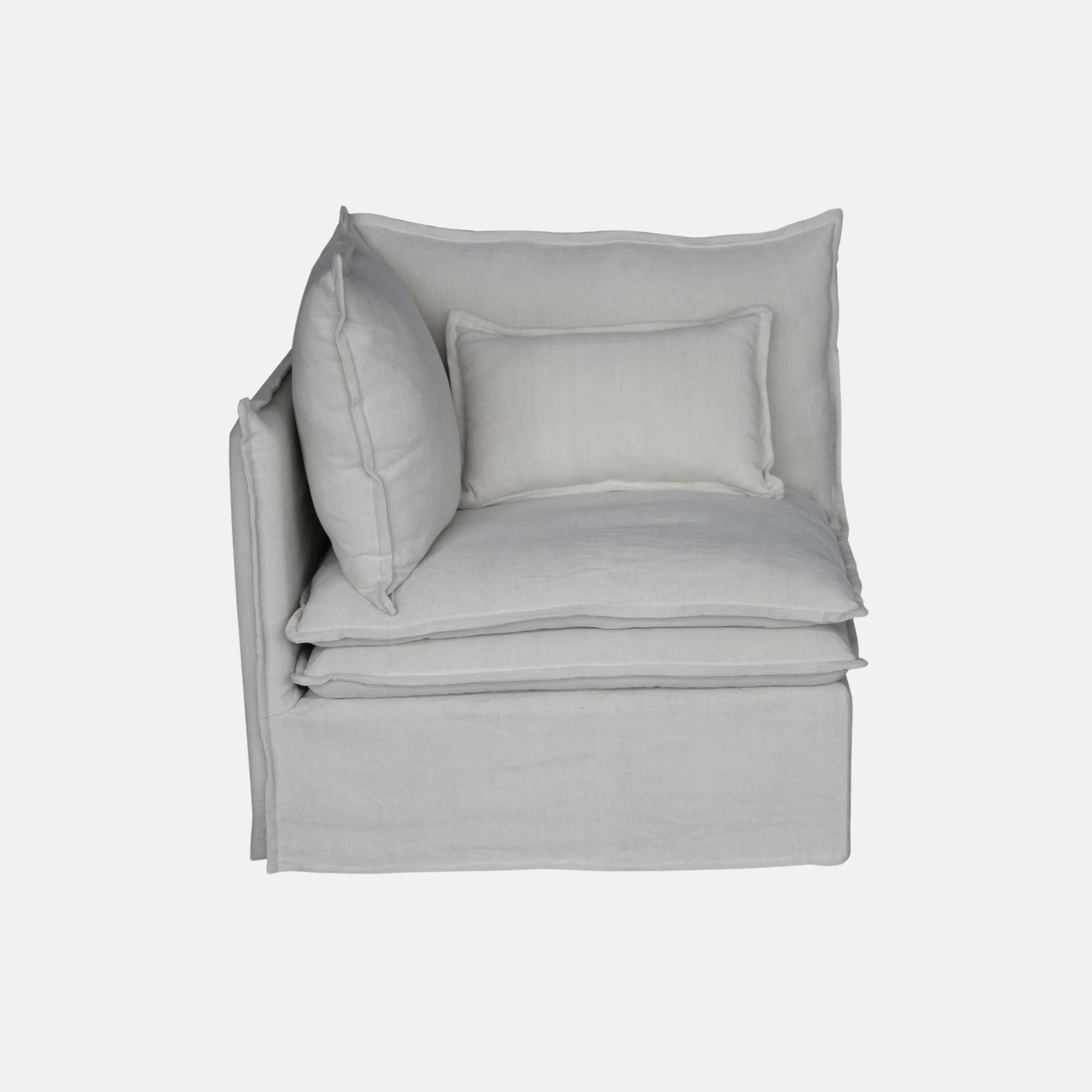 Malta LH Corner Seat - Salt & Pepper