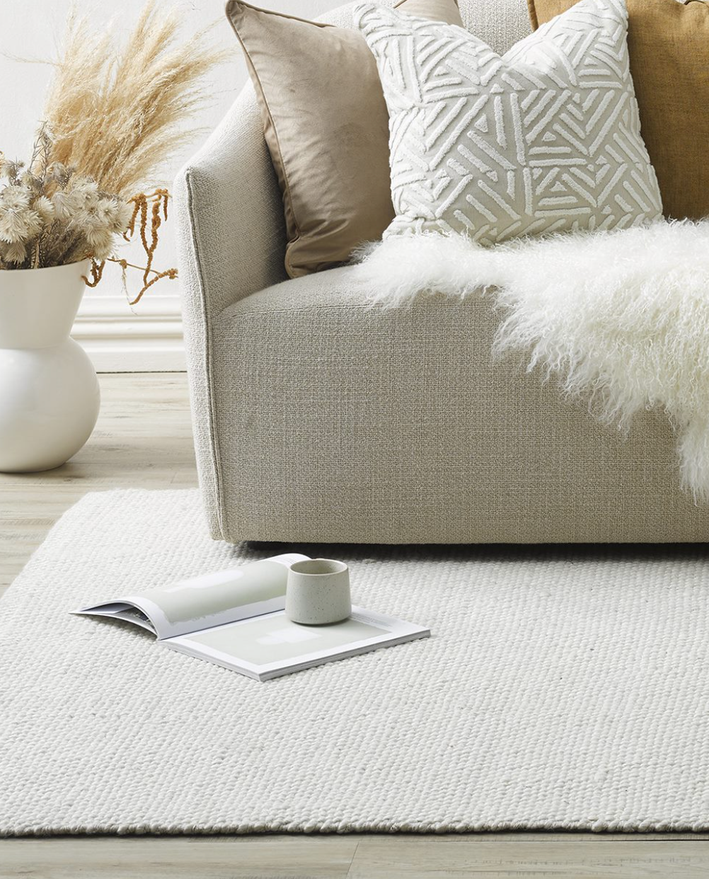 Nebraska Rug - Natural White
