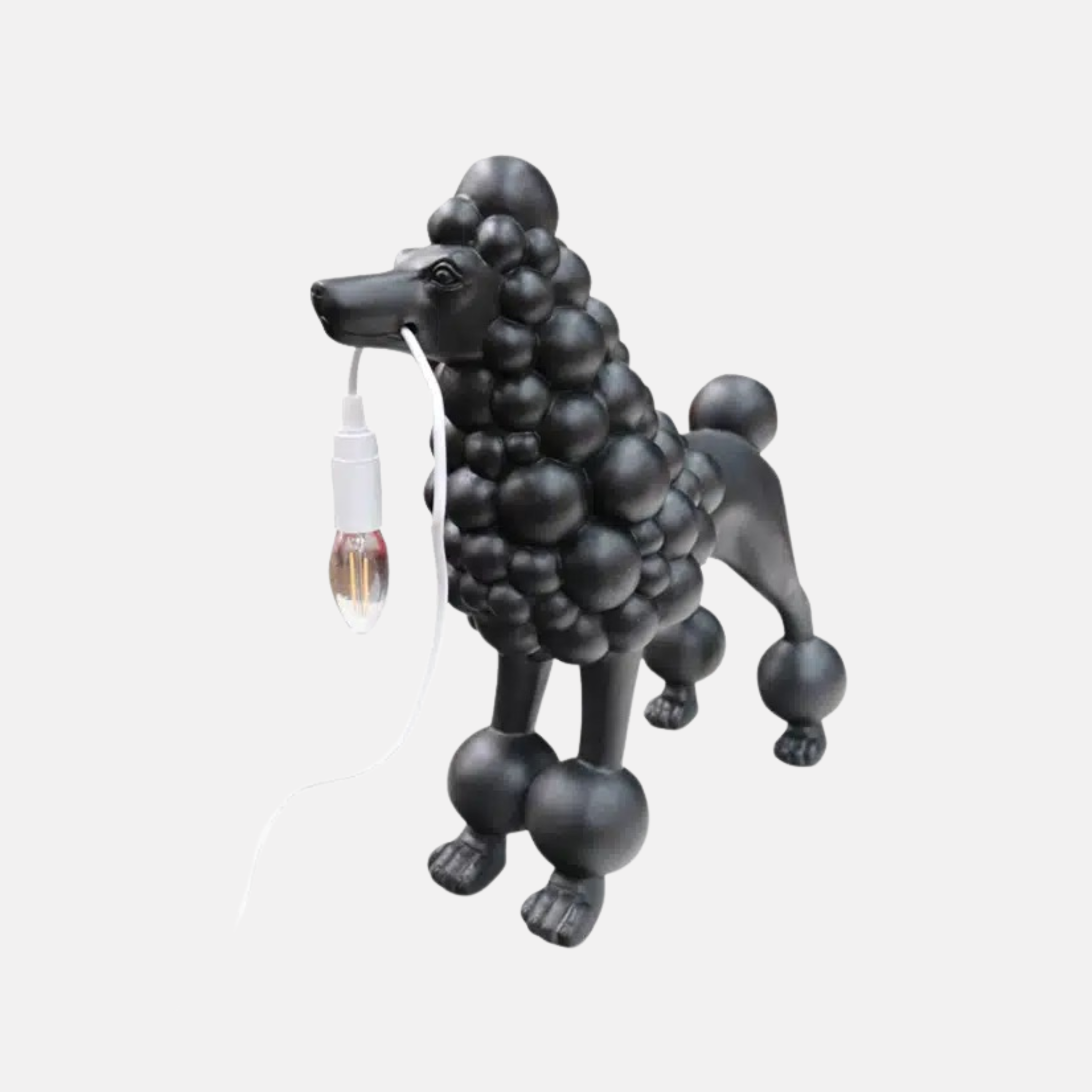Poodle Table Lamp - Black