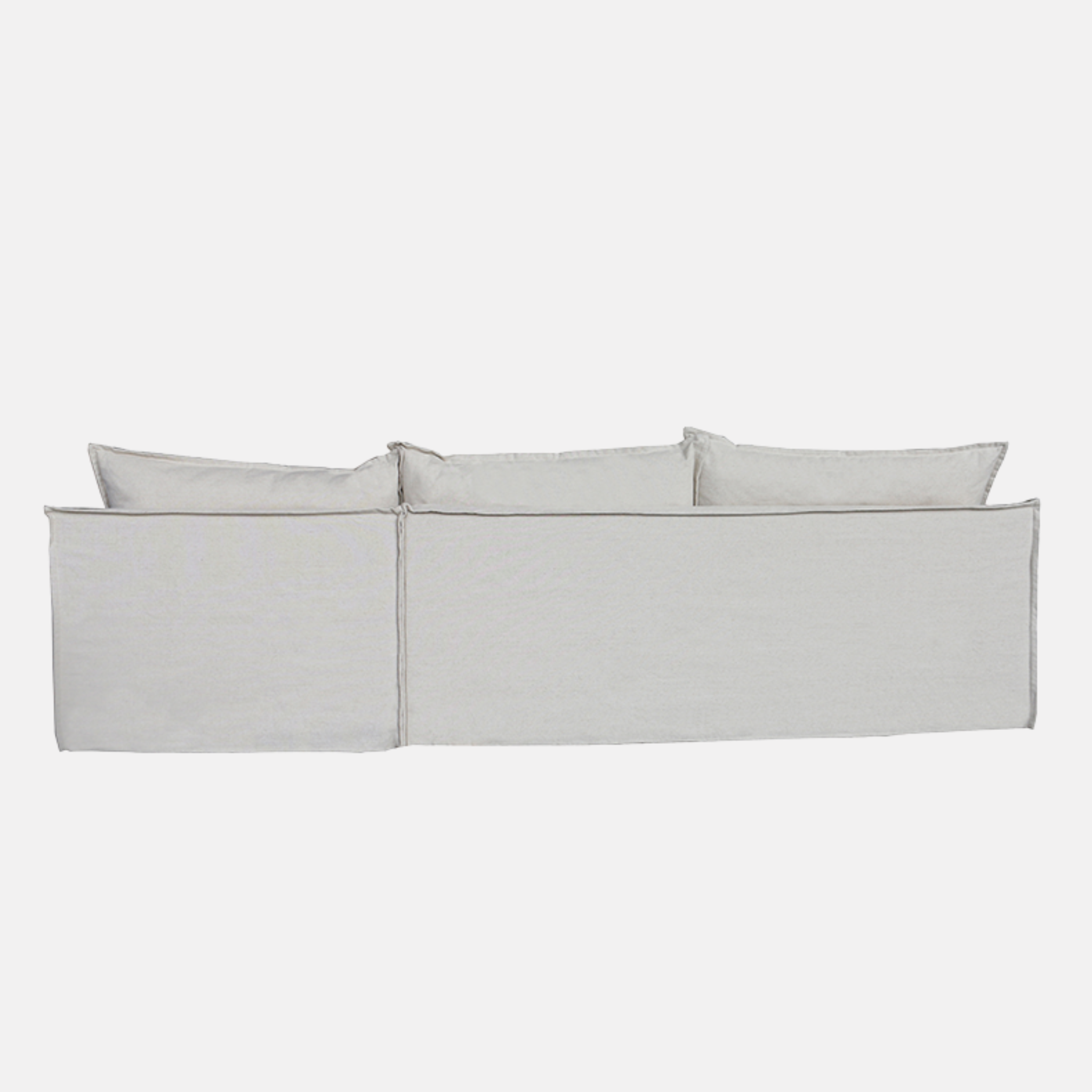 Hadley Right Hand Chaise Sofa - Natural Linen