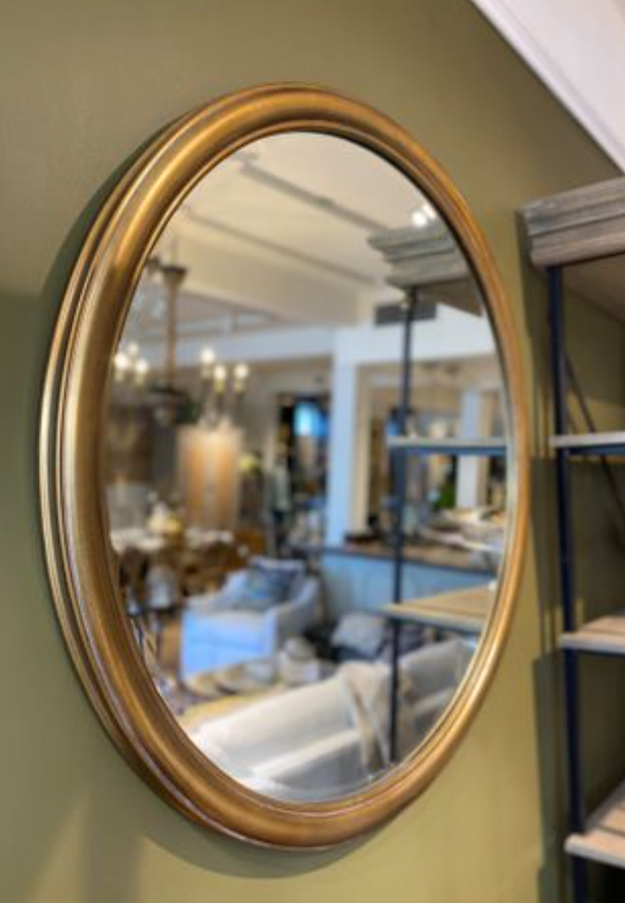 Alsace Round Bronze/Brass Mirror