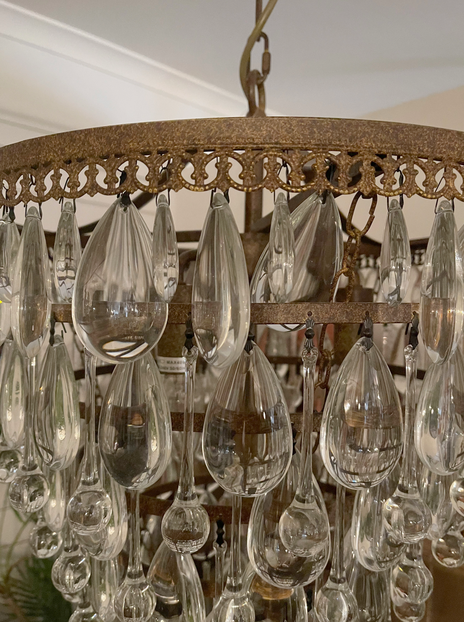 Teardrop Crystal Chandelier
