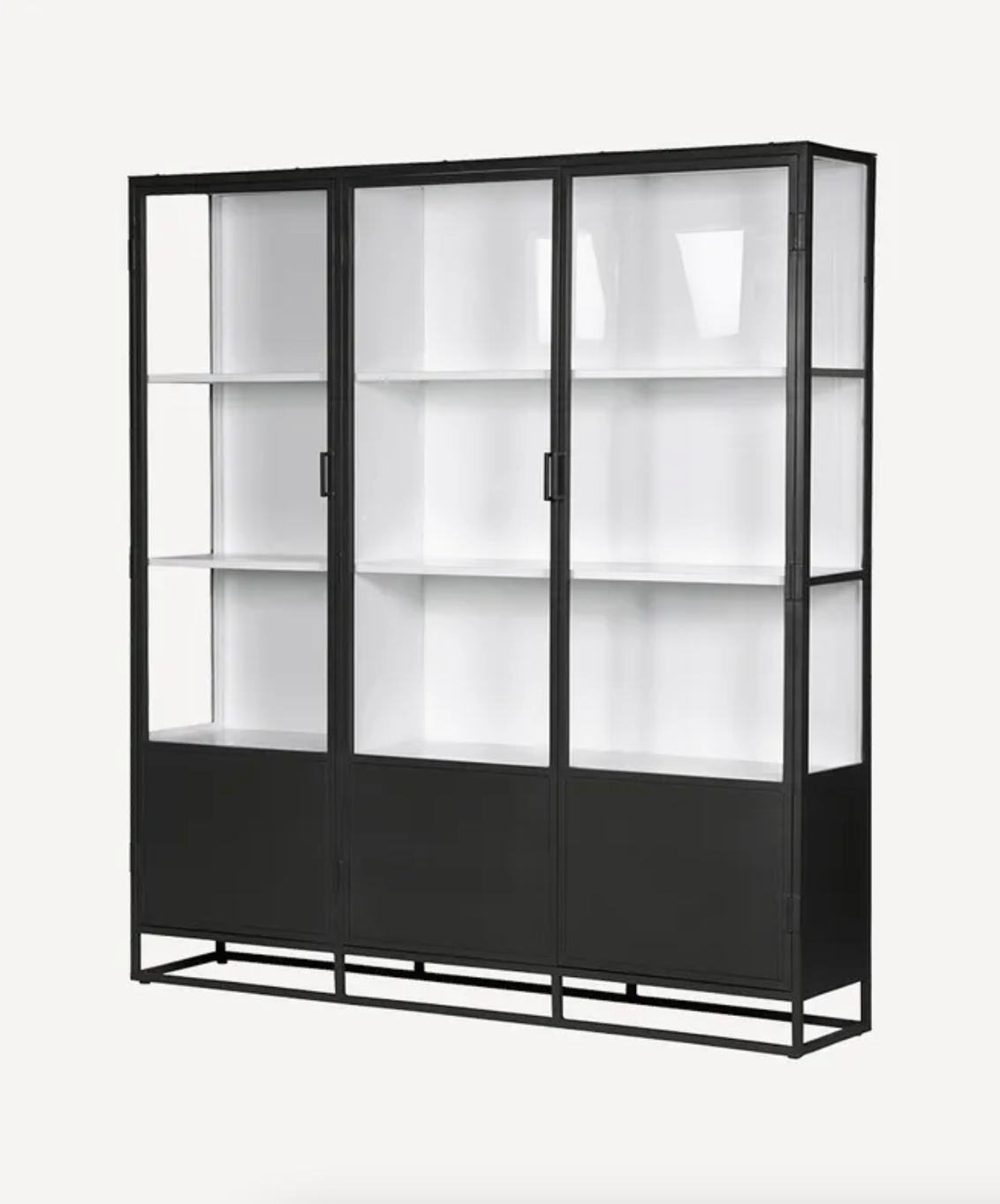 Cole Display Cabinet Triple - Black