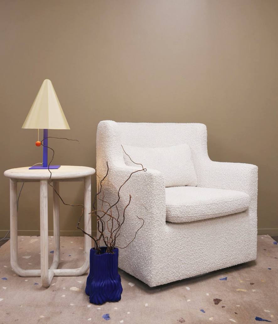 Oscar Swivel Armchair - Boucle