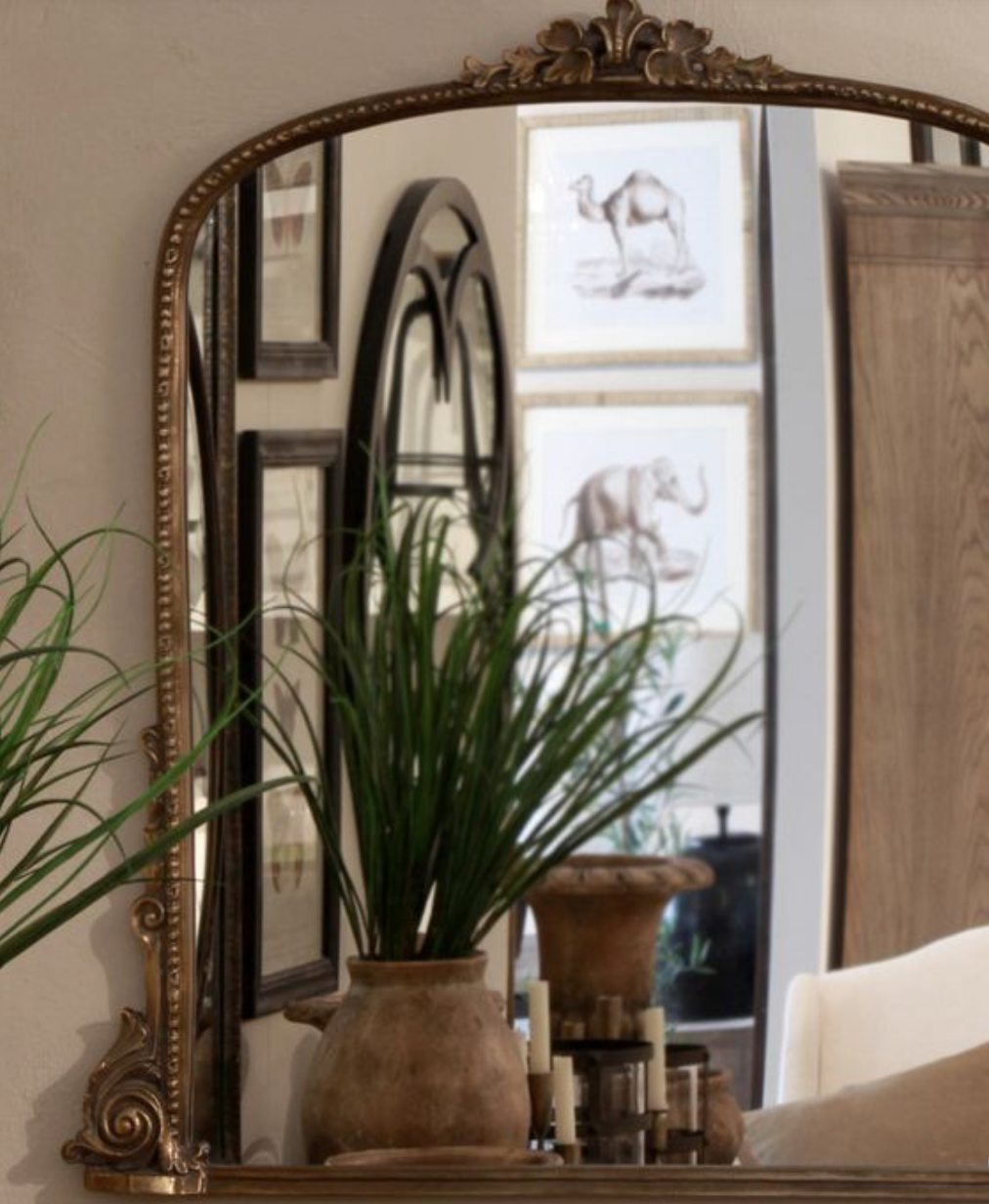 Belle Vie Mantle Mirror -  Gold