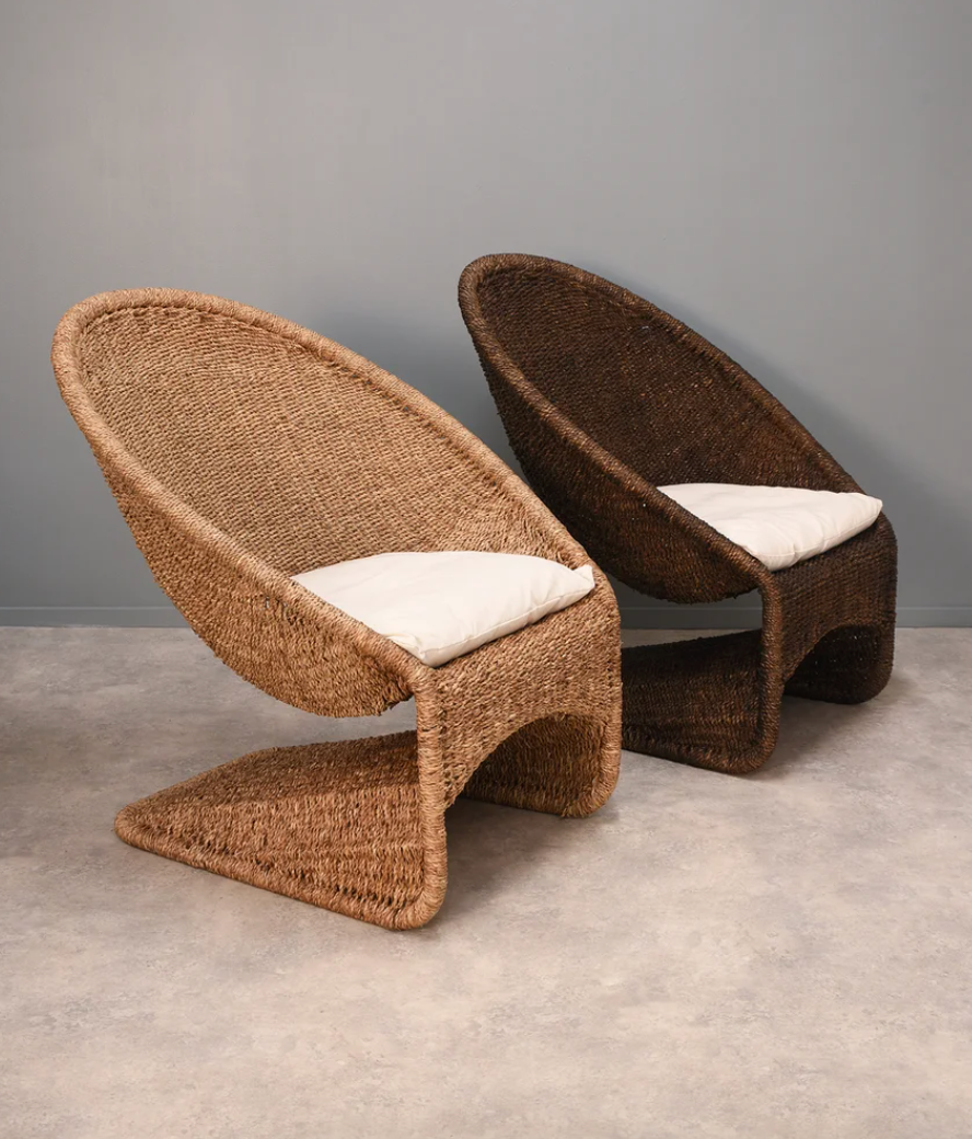 Scoop Rope Armchair - Natural
