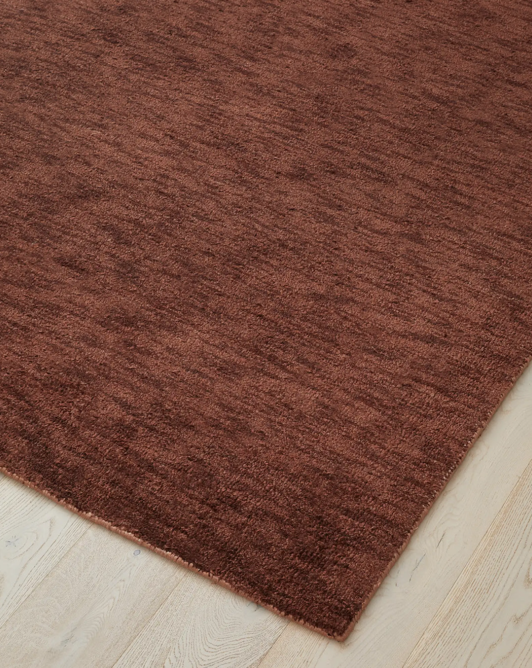 Almonte Hand-Woven Silk & Wool Rug - Clay