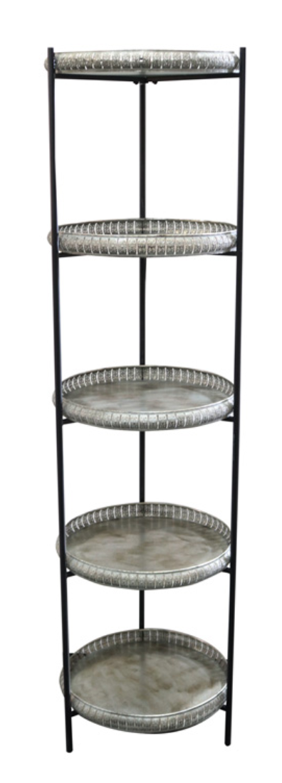 Sasha Vintage Storage Stand - Silver