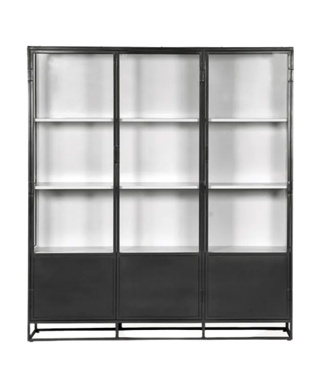 Cole Display Cabinet Triple - Black