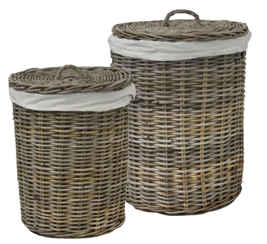 Grove Rattan Laundry Baskets Set of 2