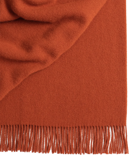 Nevis 100% NZ Lambswool Throw - Umber
