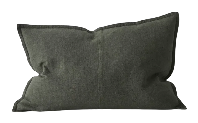 Como Linen Feather Filled Cushion - Khaki