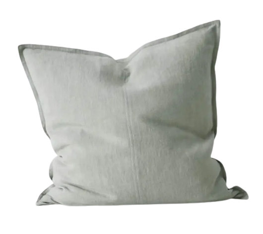 Como Linen Feather Filled Cushion - Laurel