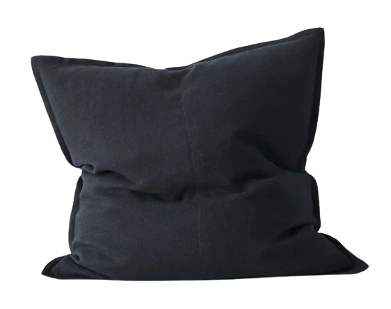 Como Linen Feather Filled Cushion - Shadow