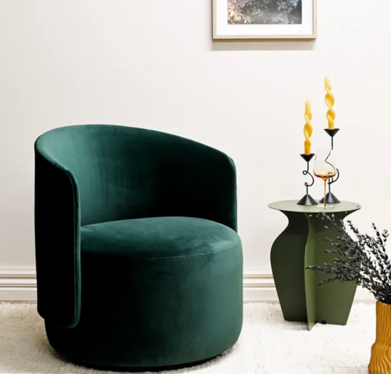 Estella Swivel Armchair - Sea Green