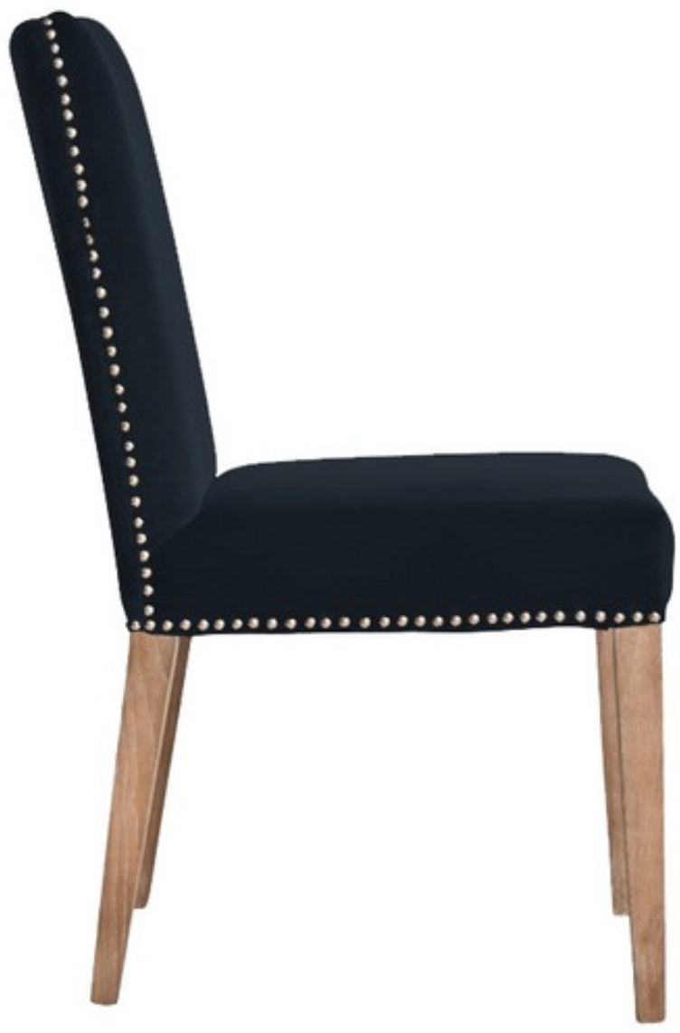 Pascal Dining Chair Navy Blue Velvet
