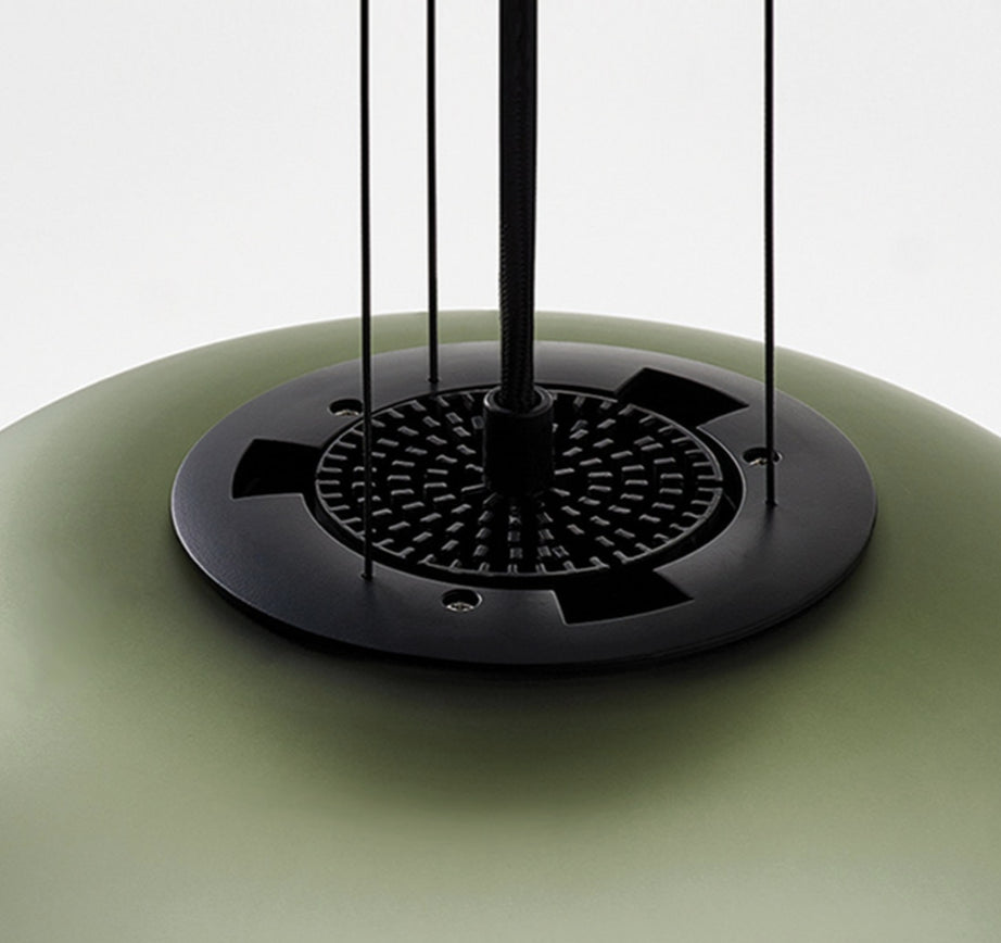 AB Glass Pendant Smoke Green - Large