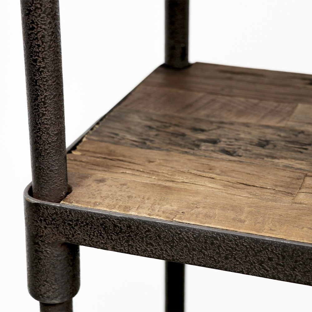 Industrial Metal Book Shelf Narrow 